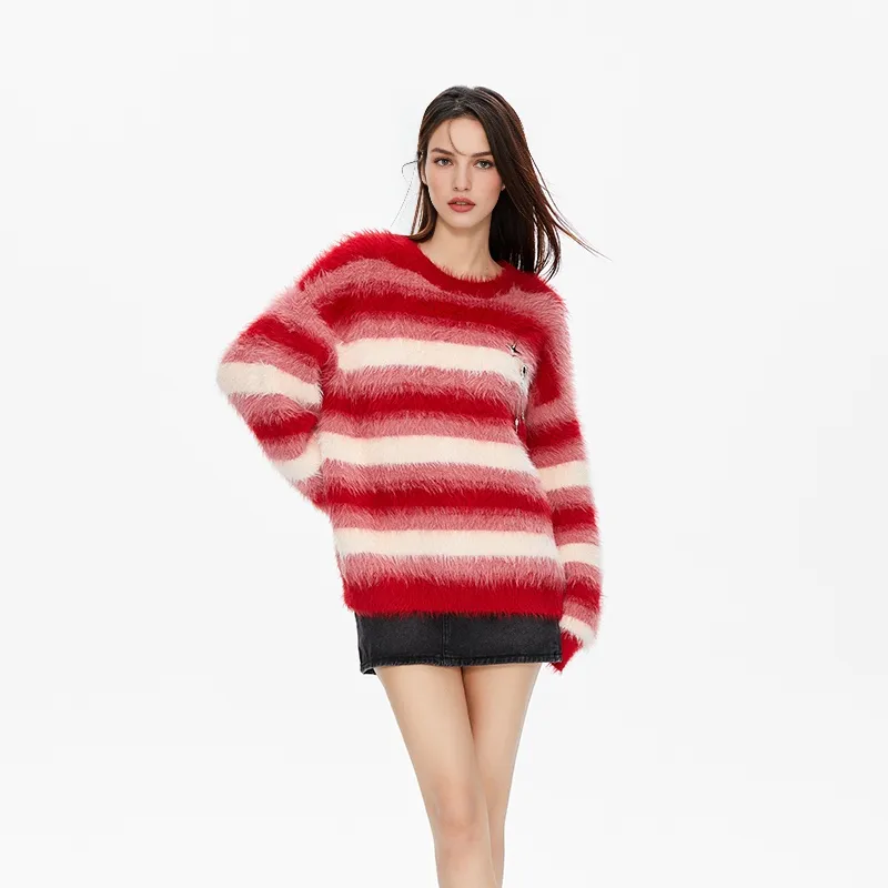 Umoumo Sweaters Women's Red-3
