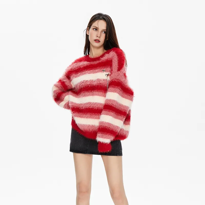 Umoumo Sweaters Women's Red-4