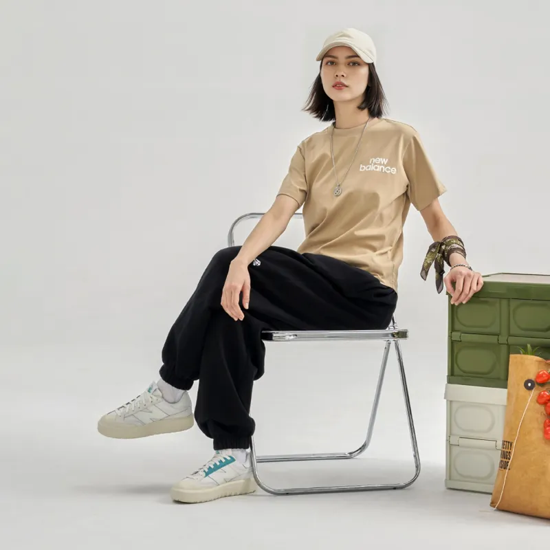 New Balance T Shirt Women's Khaki-5