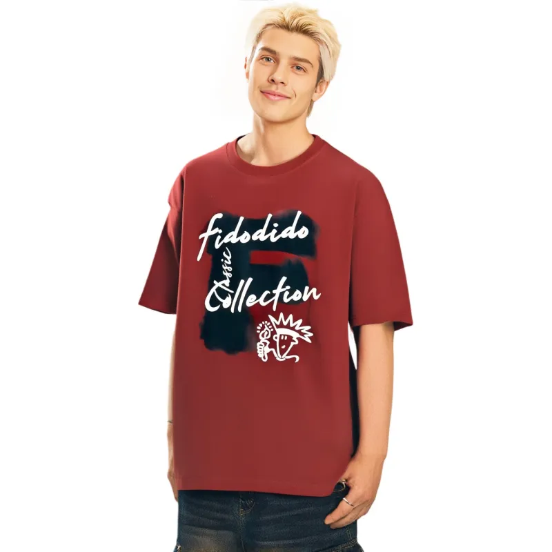 FIDO DIDO Short Sleeved T Shirts Unisex-39