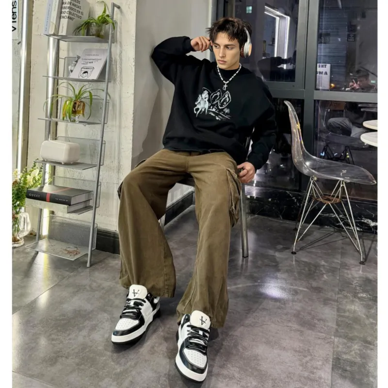 VICKI BROWN Jeans Stylish Skateboarding Shoes Unisex-8
