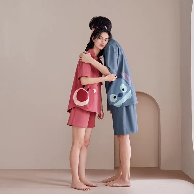 JINGYUN x Disney Pajama Set Women's Gift Box Set Berry Red-6