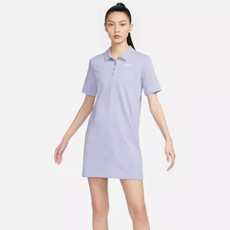 Nike Short Sleeved Dress Women's Mist Gray Blue-4