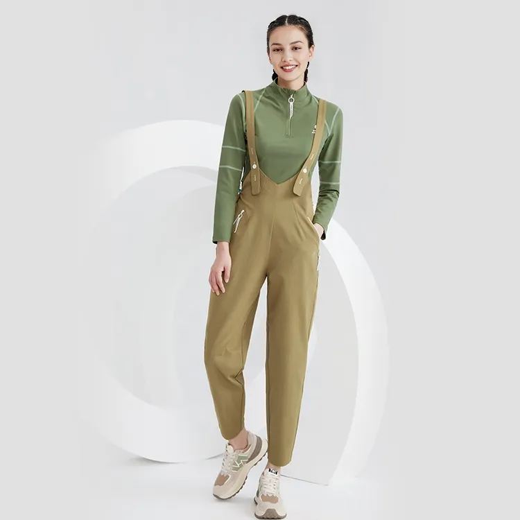 Sumday Athletics Overalls Women's Khaki-2