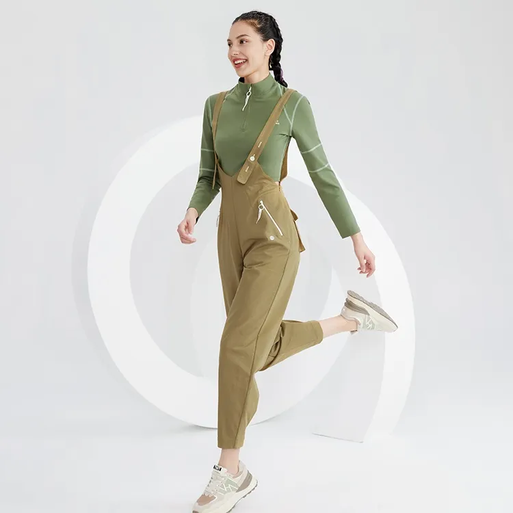 Sumday Athletics Overalls Women's Khaki-4