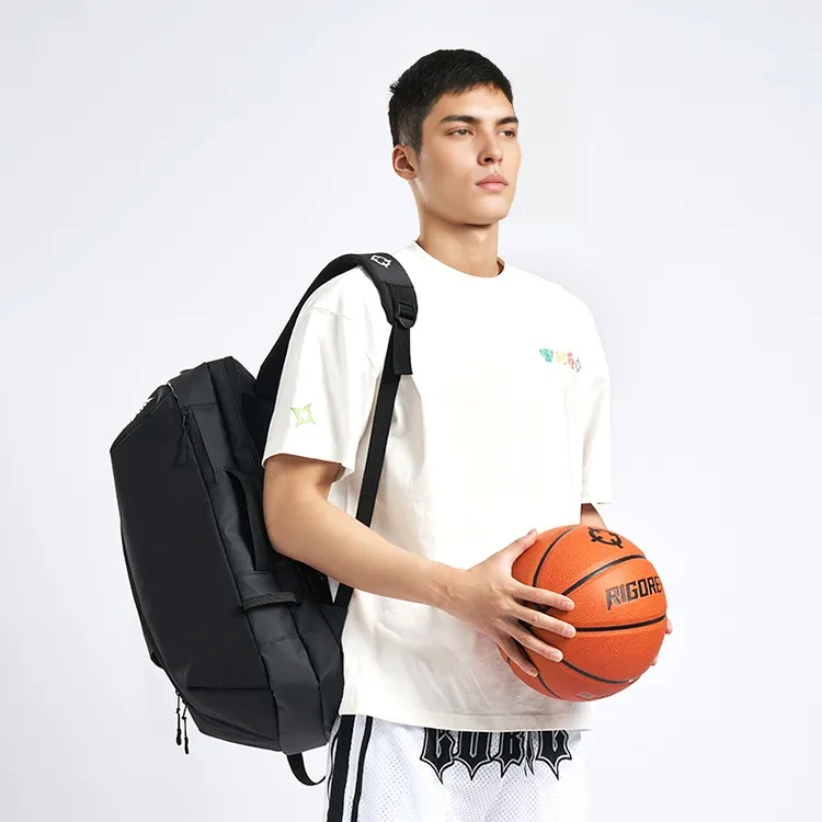 RIGORER Polyester Backpack Regular Unisex Black-5