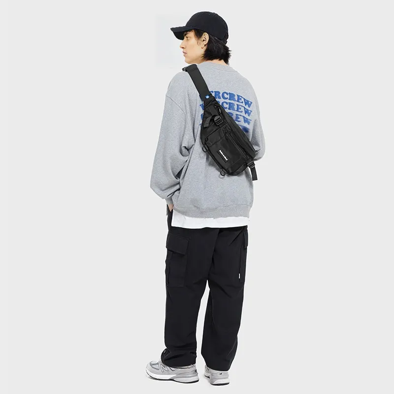 LIVEBOX EN DIRECT Nylon Fanny Pack Unisex Ecru-12