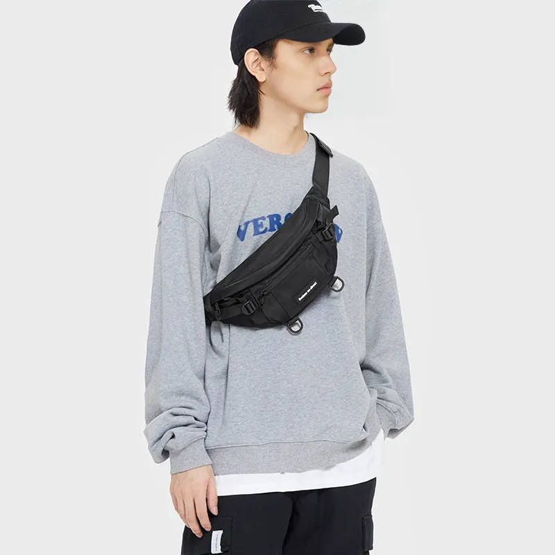 LIVEBOX EN DIRECT Nylon Fanny Pack Unisex Ecru-13