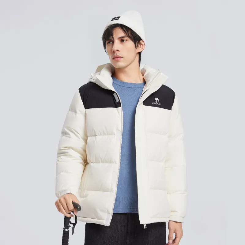 CAMEL Warm Fleece Series Down Jacket Unisex-7