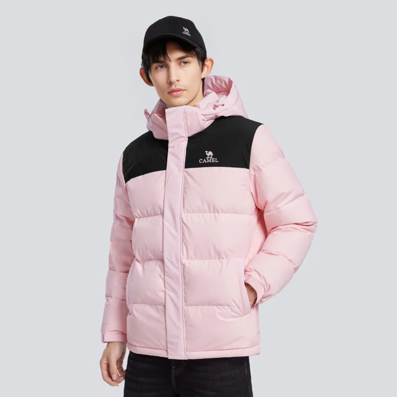 CAMEL Warm Fleece Series Down Jacket Unisex-12