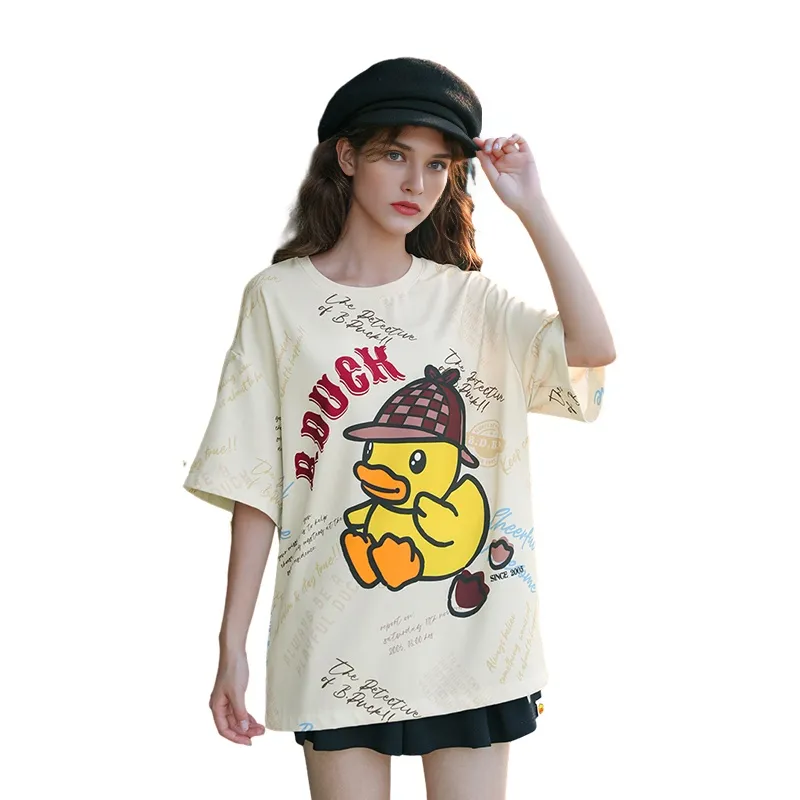 B.Duck T Shirts Women's Light Yellow-2