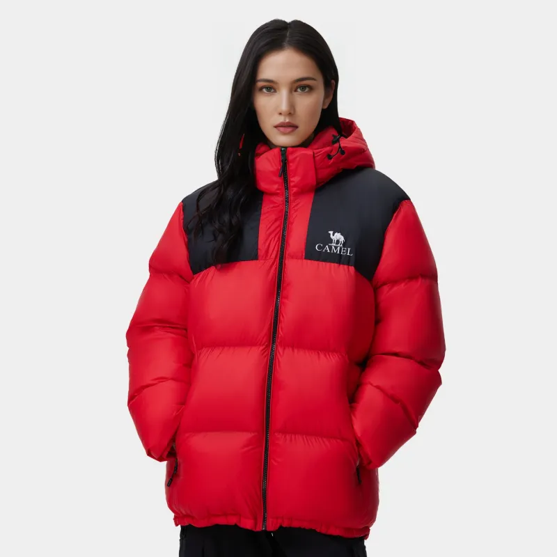 CAMEL Warm Fleece Series Down Jacket Unisex-25