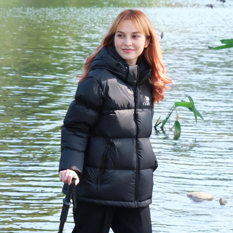 CAMEL Warm Fleece Series Down Jacket Unisex-4