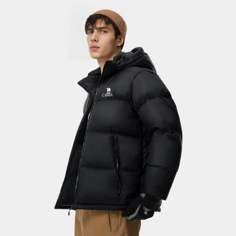CAMEL Warm Fleece Series Down Jacket Unisex-3