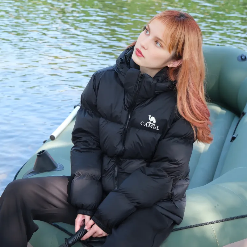 CAMEL Warm Fleece Series Down Jacket Unisex-6