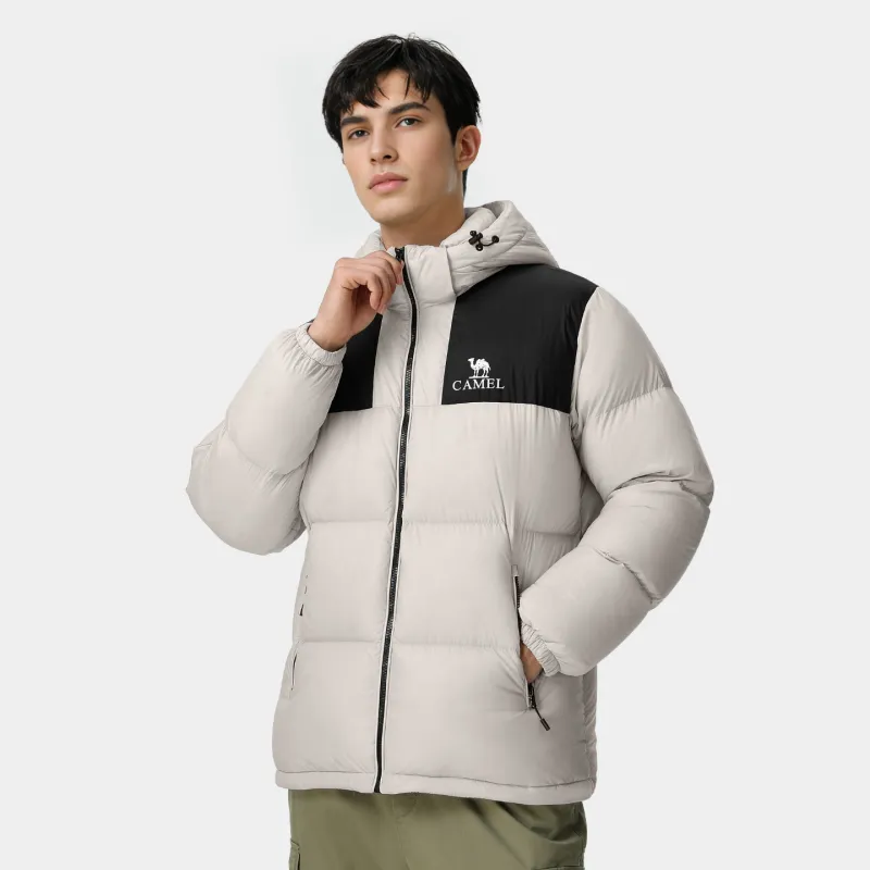 CAMEL Warm Fleece Series Down Jacket Unisex-19