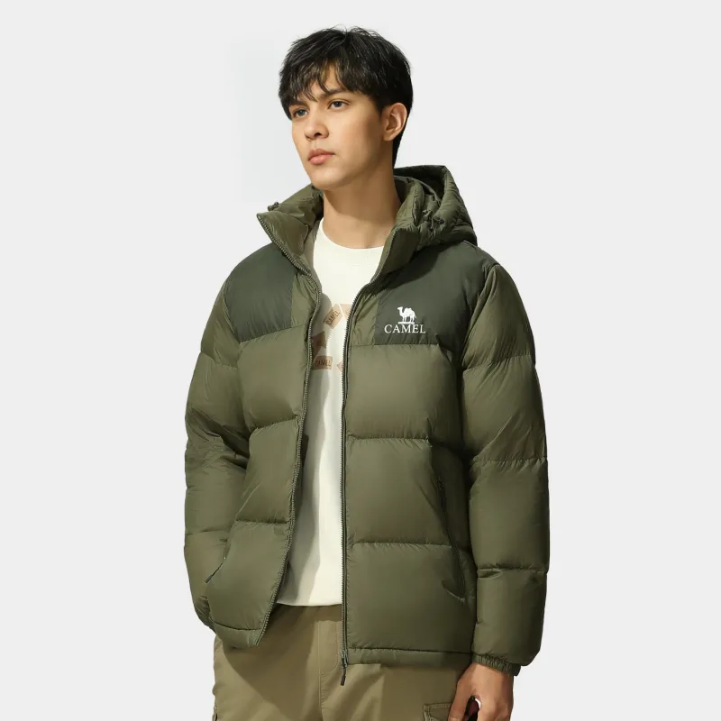 CAMEL Warm Fleece Series Down Jacket Unisex-15