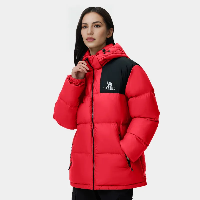 CAMEL Warm Fleece Series Down Jacket Unisex-27