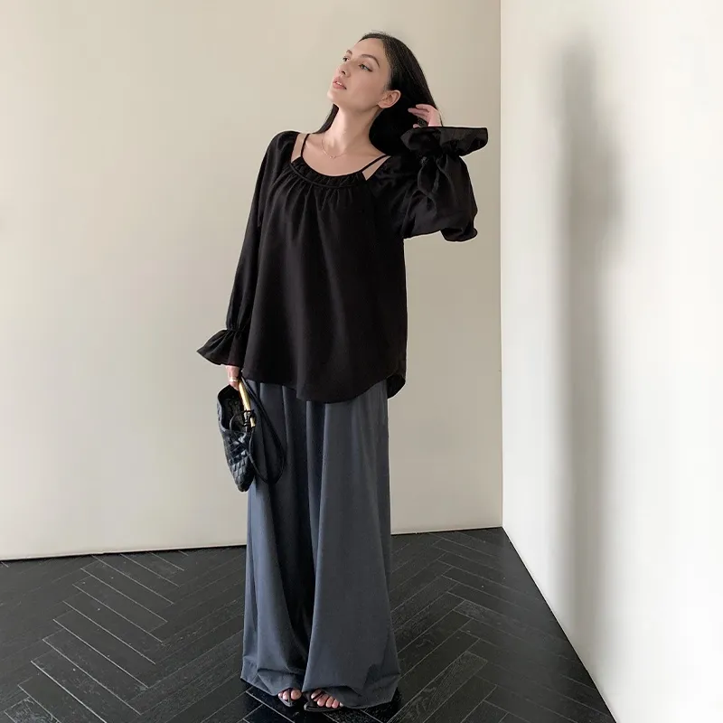 ZHOUMIAO Casual Pants Women's-12