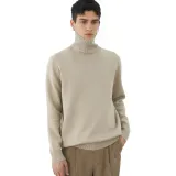 Beige Camel Turtleneck