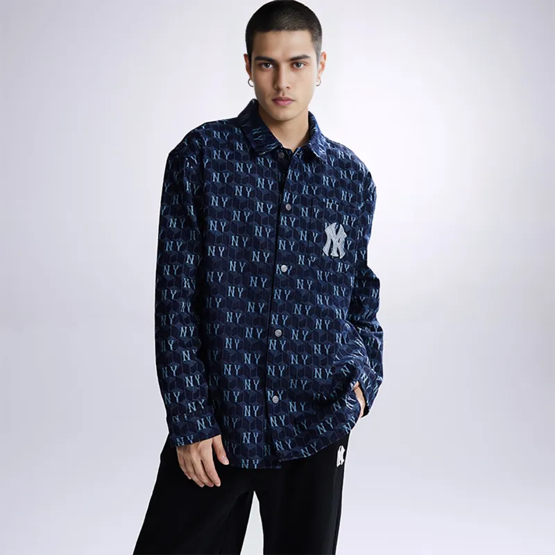 MLB Denim Jackets Unisex Dark Marine Blue-4
