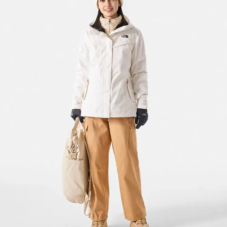 THE NORTH FACE City Outdoor Collection Hiking Waterproof And Windproof To Keep Warm Windbreaker Jacket Women's-2