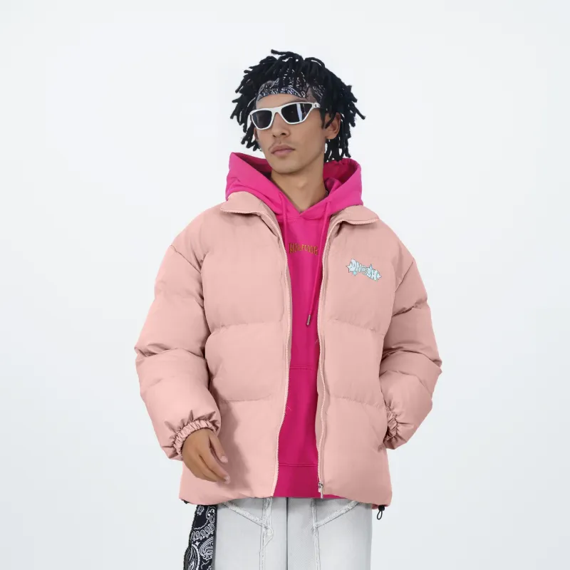 DNBH Puffer Jacket Mid Length Coat Unisex Multiple Colors-35