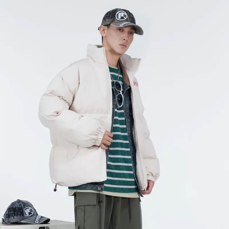 DNBH Puffer Jacket Mid Length Coat Unisex Multiple Colors-3