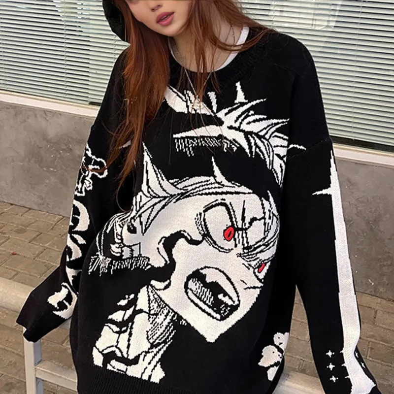 KAKAZZY Sweaters Unisex Black-8