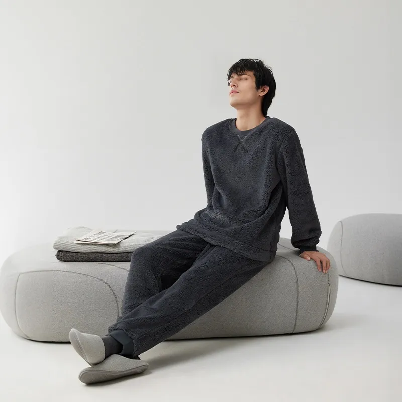 Floating light islands Men Pajama Sets-1
