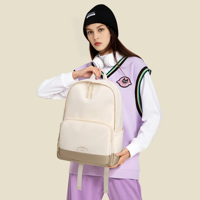 V.NINE Fabric Back To School 15 Inch Computer Backpack Backpack Large Size Unisex Multicolor-5