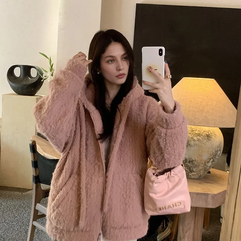 YUMOMO STAR Velvet feel Coat Women's-17