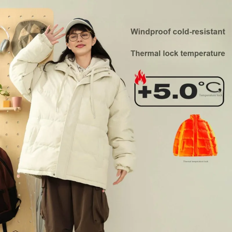LIVINGTOWN Puffer Jacket Unisex Black-15