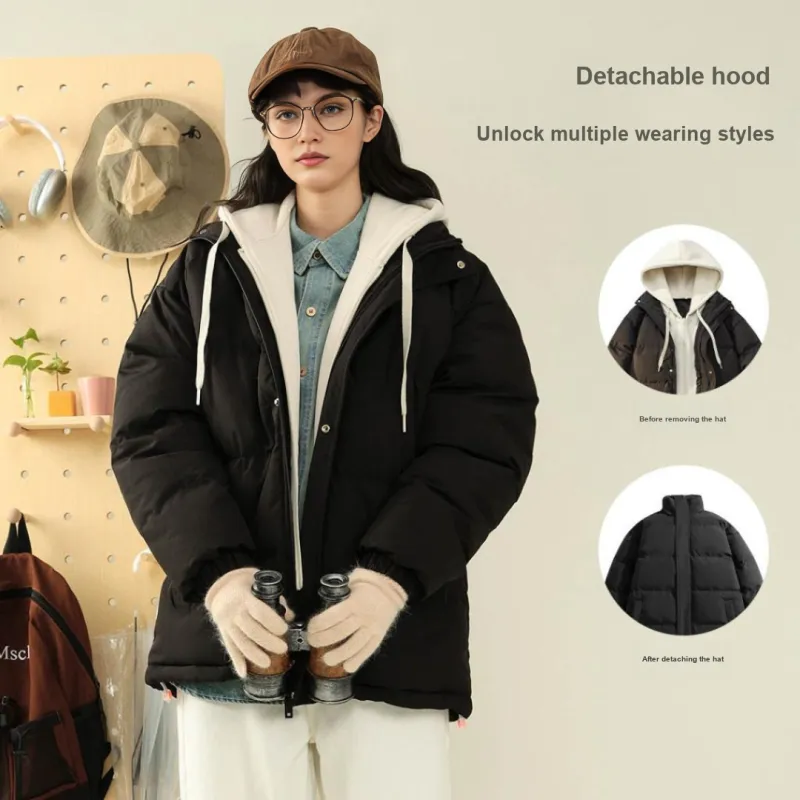 LIVINGTOWN Puffer Jacket Unisex Black-12