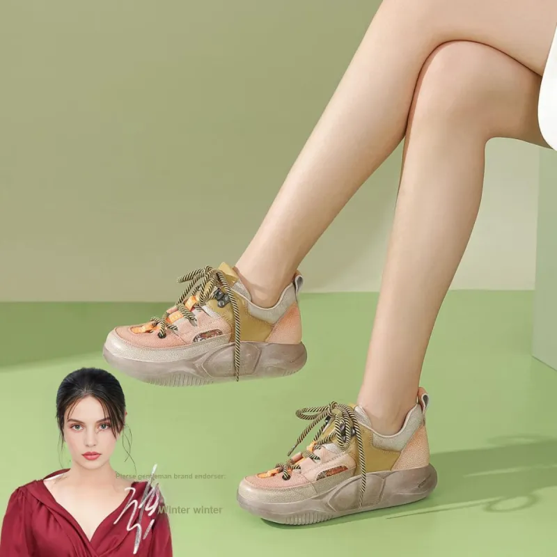 PIERCE GENTRY Low-Top Chunky Sneakers Women's-10