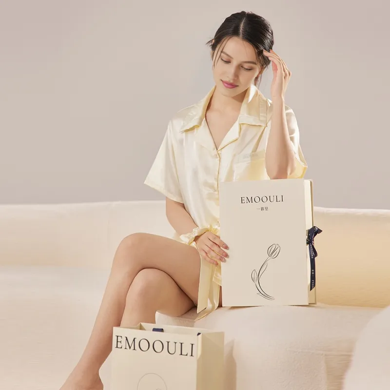EMOOULI Pajama Gift Box Women's Light Green-7