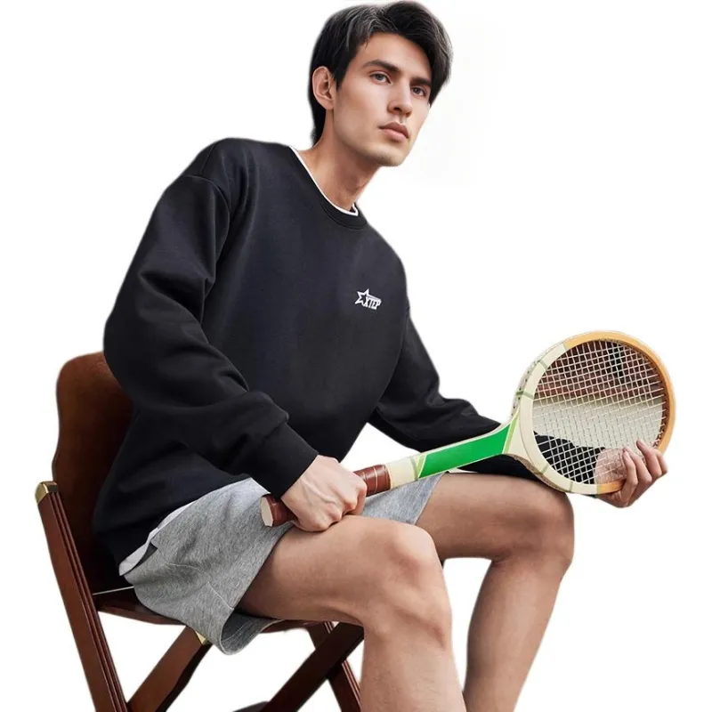 XTEP Vitality Series Sweatshirt Unisex Black-2