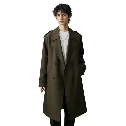 W2 Double Breasted Trench Coat Men's