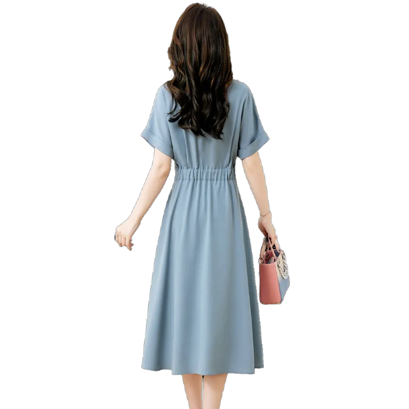 Ning Cai Yuer Short Sleeved Dress Women's-1