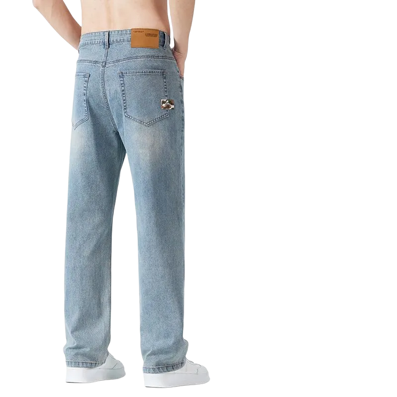 NVRFRGT Jeans Unisex Vintage Blue-3
