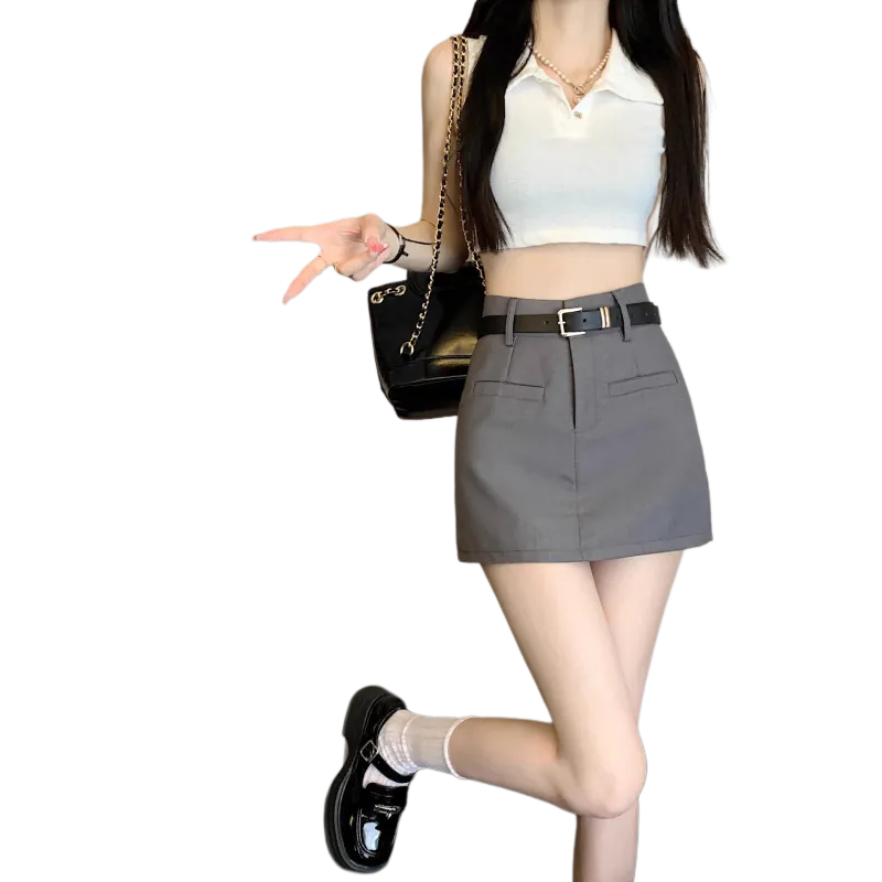 Gentle Welcome Casual Short Skirts Women's-2