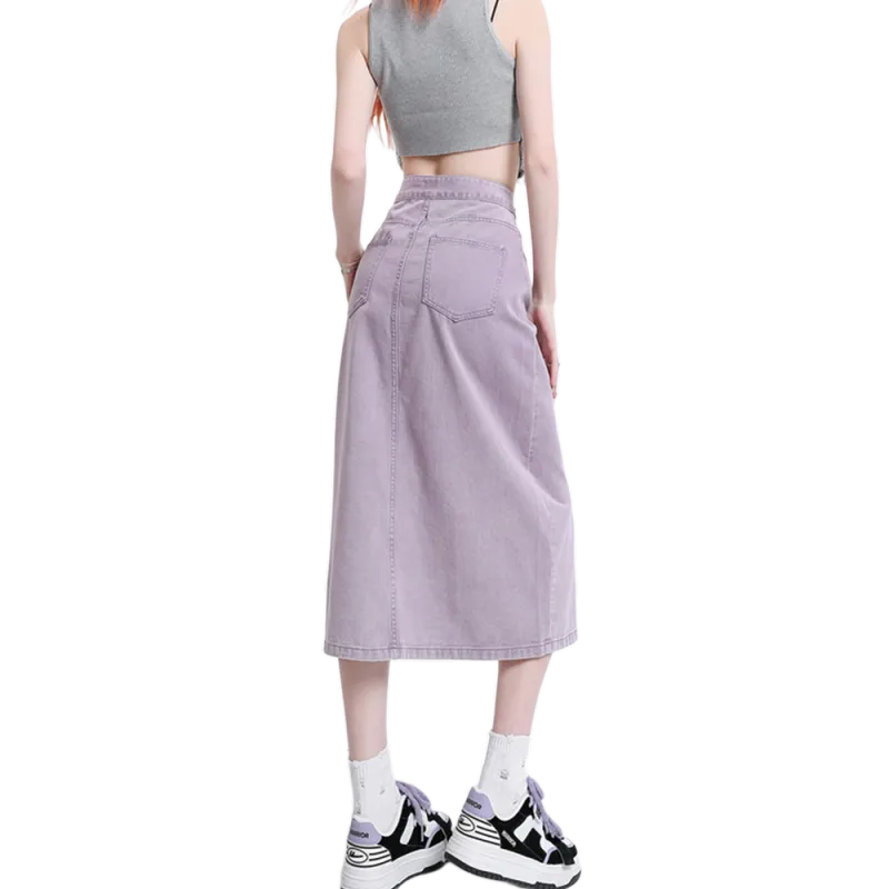 Zomuros Denim Long Skirt Women's-5