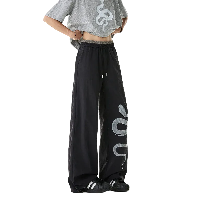 TELENT Casual Pants Unisex Black-2