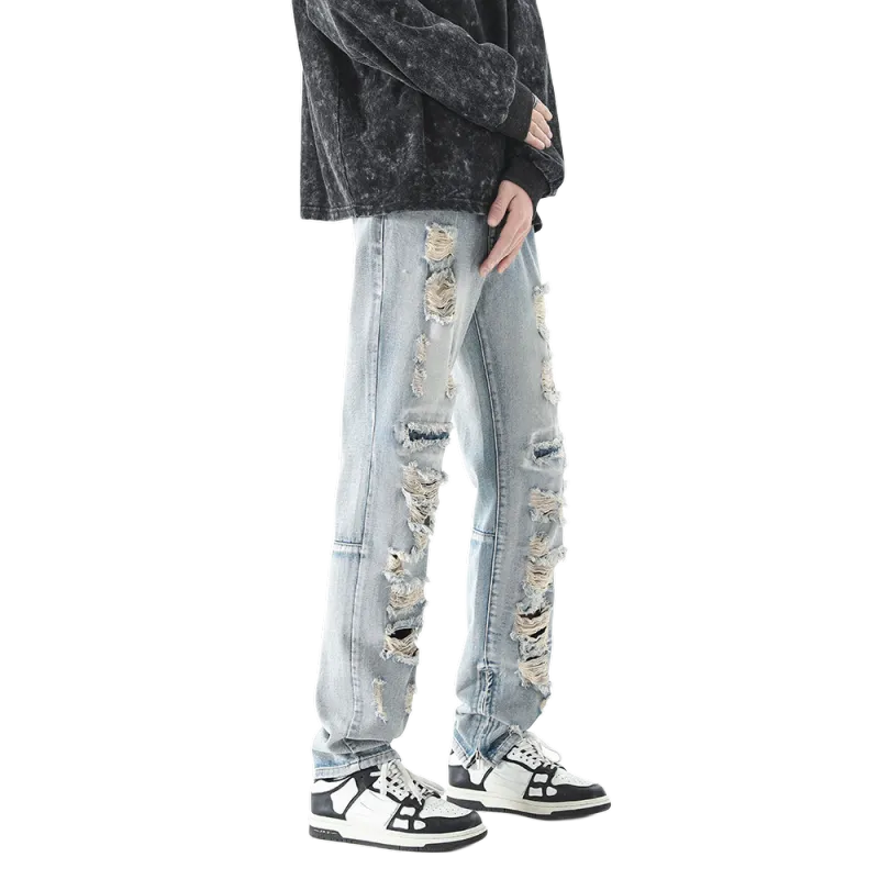 Zomuros Jeans Unisex Vintage Blue-3