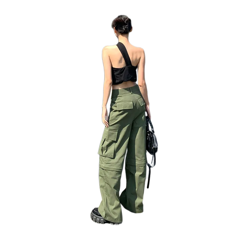 Zomuros Casual Pants Women's Army Green-2