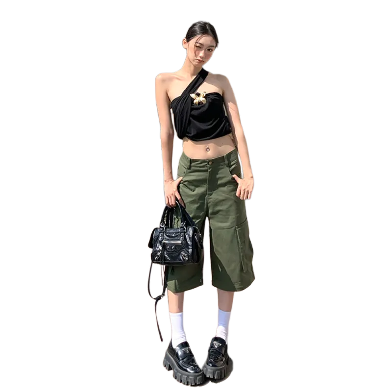 Zomuros Casual Pants Women's Army Green-3