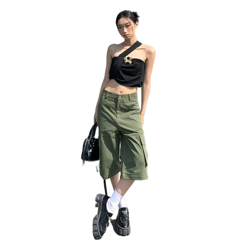 Zomuros Casual Pants Women's Army Green-4