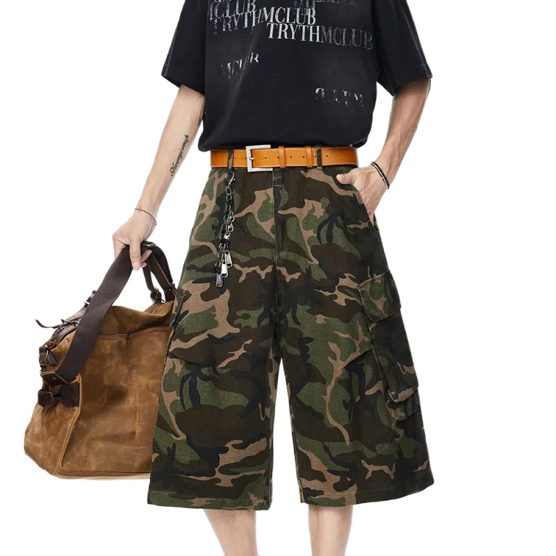 Zomuros Cargo Shorts Unisex Camouflage-4