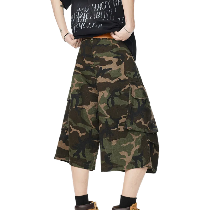 Zomuros Cargo Shorts Unisex Camouflage-5