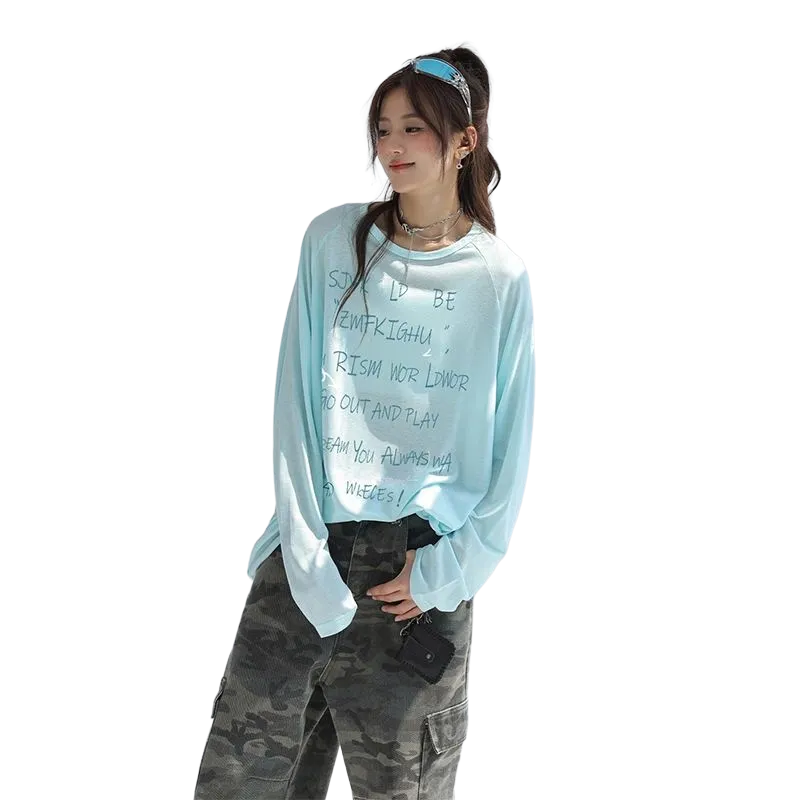 GOSO T Shirts Women's Sky Blue-3